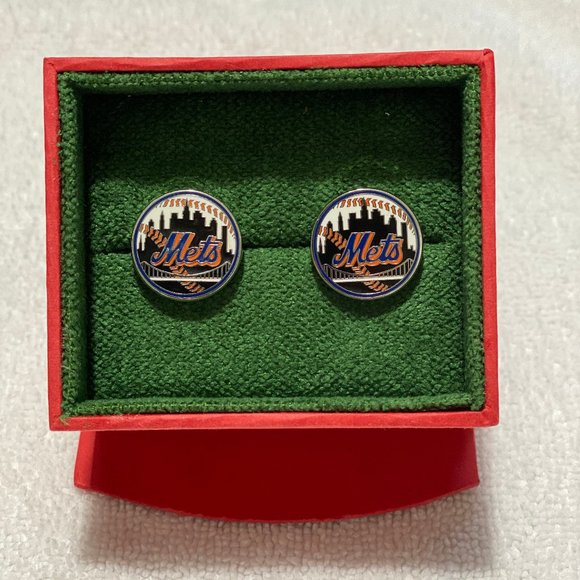 SOLD Men's New York Mets Royal Cufflinks - NIB - Picture 3 of 4